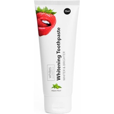Whites Beaconsfield Teeth Whitening Toothpaste Fresh Mint 75ml Tube Whites Beaconsfield Teeth Whitening Toothpaste Fresh Mint 75ml Tube