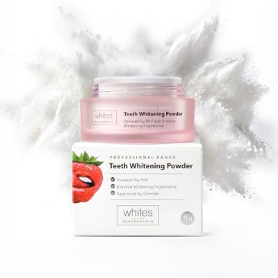Whites Beaconsfield Teeth Whitening Powder Dentist Approved Teeth Stain Remover Removes Coffee, Tea, Wine & Smoking Stains Enamel Remineralising Formula Sensitive Teeth Friendly 6 Month Supply Whites Beaconsfield Teeth Whitening Powder Dentist Approved Teeth Stain Remover Removes Coffee, Tea, Wine & Smoking Stains Enamel Remineralising Formula Sensitive Teeth Friendly 6 Month Supply