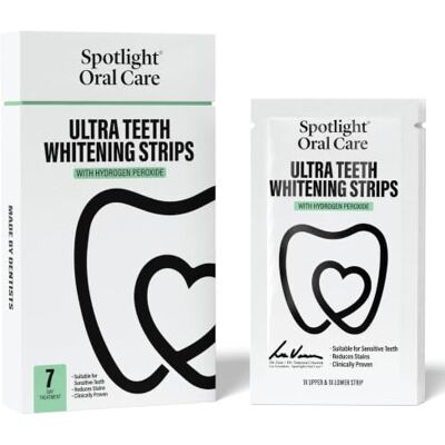 Care+ Teeth Whitening Strips – 14 Strips (7-Day Treatment),Ultra Whitening Strips, Sensitive Teeth & Enamel Safe, Made by Dentists Hydrogen Peroxide Teeth Brightening Kit Care+ Teeth Whitening Strips – 14 Strips (7-Day Treatment),Ultra Whitening Strips, Sensitive Teeth & Enamel Safe, Made by Dentists Hydrogen Peroxide Teeth Brightening Kit