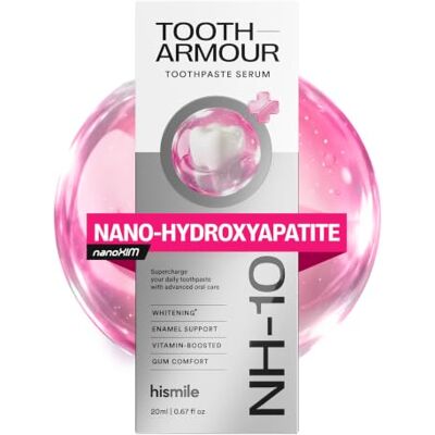 HISMILE Tooth Armour Fluoride Free Toothpaste Serum, Nano Hydroxyapatite Toothpaste, Appropriate for Sensitive Teeth, Supports Tooth Enamel, Niacinamide Toothpaste, Advanced Enamel Support 20 ml HISMILE Tooth Armour Fluoride Free Toothpaste Serum, Nano Hydroxyapatite Toothpaste, Appropriate for Sensitive Teeth, Supports Tooth Enamel, Niacinamide Toothpaste, Advanced Enamel Support 20 ml