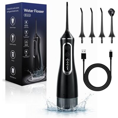 BeFit24 Cordless Water Flosser Dental Floss System, 320 Ml Reservoir Oral Irrigator, 4 Mode Travel Jet, IPX8 USB Rechargeable Piston Pump, Power Flossers & Irrigators for Teeth and Braces BeFit24 Cordless Water Flosser Dental Floss System, 320 Ml Reservoir Oral Irrigator, 4 Mode Travel Jet, IPX8 USB Rechargeable Piston Pump, Power Flossers & Irrigators for Teeth and Braces