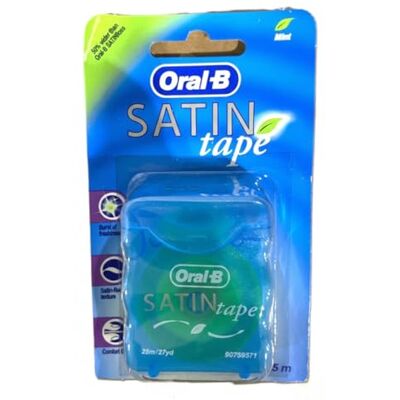 Oral-B - Satin Tape - Mint - 25m - Dental Floss Oral-B - Satin Tape - Mint - 25m - Dental Floss