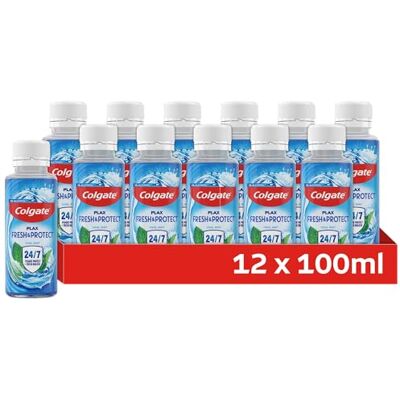 Colgate - Plax Cool Mint Travel - 12x100ml - Mouthwash Colgate - Plax Cool Mint Travel - 12x100ml - Mouthwash