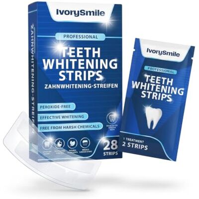IvorySmile Professional Teeth Whitening Strips 14 Treatments Safe for Enamel, Non Sensitive Teeth Whitening, Bright Smile Without Any Harm, Pack of 28 Strips IvorySmile Professional Teeth Whitening Strips 14 Treatments Safe for Enamel, Non Sensitive Teeth Whitening, Bright Smile Without Any Harm, Pack of 28 Strips
