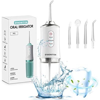 NONITON Water Flosser for Teeth Cordless Water Flossers Dental Oral Irrigator with DIY Mode 4 Jet Tips, IPX7 Waterproof,Portable and Rechargeable for Home&Travel, Yellow NONITON Water Flosser for Teeth Cordless Water Flossers Dental Oral Irrigator with DIY Mode 4 Jet Tips, IPX7 Waterproof,Portable and Rechargeable for Home&Travel, Yellow