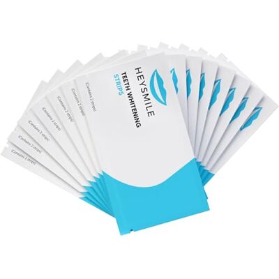 HeySmile Teeth Whitening Strips No Sensitivity Instant Results Pack of 28 Strips 14 Treatments Up to 10 Shades Whiter Teeth Scientifically Proven Vegan Friendly HeySmile Teeth Whitening Strips No Sensitivity Instant Results Pack of 28 Strips 14 Treatments Up to 10 Shades Whiter Teeth Scientifically Proven Vegan Friendly