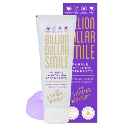 BILLION DOLLAR SMILE - Purple Whitening Tooth Polish - 75ml - Tooth Polish BILLION DOLLAR SMILE - Purple Whitening Tooth Polish - 75ml - Tooth Polish