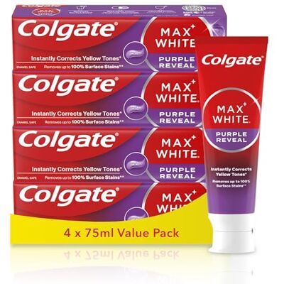 Colgate Max White Purple Reveal Teeth Whitening Toothpaste - Toothpaste Colgate Max White Purple Reveal Teeth Whitening Toothpaste - Toothpaste