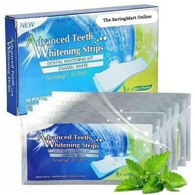 The SavingMart Online Teeth Whitening Strips for Sensitive Teeth – Enamel-Safe at-Home Whitening Strips, Professional Home Teeth Whitening Kit for Brighter Smile The SavingMart Online Teeth Whitening Strips for Sensitive Teeth – Enamel-Safe at-Home Whitening Strips, Professional Home Teeth Whitening Kit for Brighter Smile