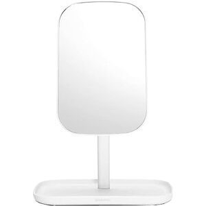 Brabantia ReNew 360° Adjustable Vanity Bathroom Mirror with Stand & Storage Tray (White) Non-Slip Tray for Makeup, Jewellery, Shaving Accessories Brabantia ReNew 360° Adjustable Vanity Bathroom Mirror with Stand & Storage Tray (White) Non-Slip Tray for Makeup, Jewellery, Shaving Accessories