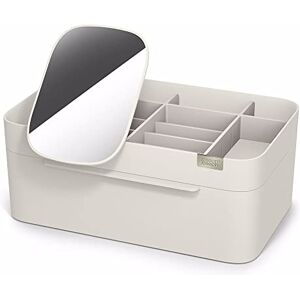 Joseph Joseph Viva Large Makeup Cosmetic Organiser with Removable Mirror, dismantles for easy cleaning Beauty Storage Drawer Off White, 6 Joseph Joseph Viva Large Makeup Cosmetic Organiser with Removable Mirror, dismantles for easy cleaning Beauty Storage Drawer Off White, 6