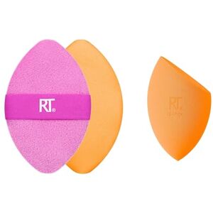 REAL TECHNIQUES Miracle Complexion Sponge + Miracle 2-In-1 Powder Puff, Makeup Blending Sponge & Dual-Sided Powder Puff, For Liquids, Creams, & Powders, Vegan & Latex-Free, 2 Count REAL TECHNIQUES Miracle Complexion Sponge + Miracle 2-In-1 Powder Puff, Makeup Blending Sponge & Dual-Sided Powder Puff, For Liquids, Creams, & Powders, Vegan & Latex-Free, 2 Count