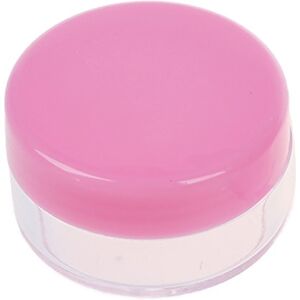 Wispbreeze 4 Pcs Pink Clear Plastic Makeup Face Skin Cream Empty Cosmetic Jar 10ml