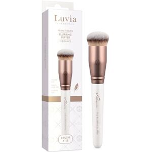 Luvia Cosmetics Luvia Make-Up Brush, Blurring Buffer, Foundation Make-Up Brush for Easy and Even Blending, Vegan Cosmetic Brush, Pearl/Coffee Luvia Cosmetics Luvia Make-Up Brush, Blurring Buffer, Foundation Make-Up Brush for Easy and Even Blending, Vegan Cosmetic Brush, Pearl/Coffee