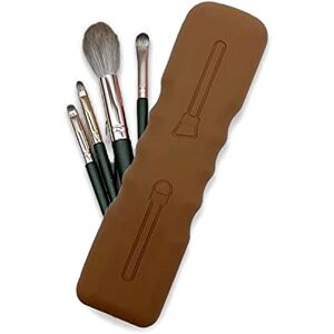 ALEXOUN Silicone Makeup Brush Holder, Brush Cosmetic Bag Portable Travel Makeup Brush Bag Makeup Brush Organiser Makeup Brush Storage Box Makeup Bag (Dark Brown) ALEXOUN Silicone Makeup Brush Holder, Brush Cosmetic Bag Portable Travel Makeup Brush Bag Makeup Brush Organiser Makeup Brush Storage Box Makeup Bag (Dark Brown)