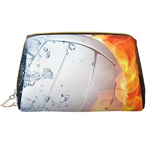 Nvjdvb256xch OCELIO Ice And Fire Volleyball Makeup Bag Large Capacity Travel Cosmetic Bag Pu Leather Makeup Organizer Bag For Women, White, One Size Nvjdvb256xch OCELIO Ice And Fire Volleyball Makeup Bag Large Capacity Travel Cosmetic Bag Pu Leather Makeup Organizer Bag For Women, White, One Size