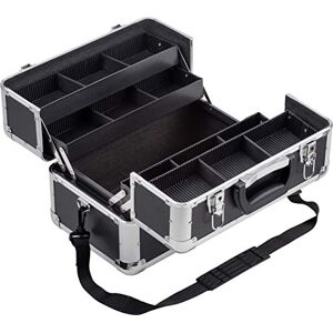 Meister 9095040 Multi-Purpose Case 355 x 240 x 225 mm Lots of Storage Space Separable Small Parts Compartments Lockable Includes 2 Keys & Carry Strap/Cosmetic Case/Scissors Case/Black Meister 9095040 Multi-Purpose Case 355 x 240 x 225 mm Lots of Storage Space Separable Small Parts Compartments Lockable Includes 2 Keys & Carry Strap/Cosmetic Case/Scissors Case/Black