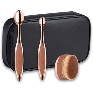 Artis Elite 3 Brush Set Makeup Brushes with Patented Design Makeup Brush Set with Compact Travel Case Eye Makeup Brushes Rose Gold 3 Pc Artis Elite 3 Brush Set Makeup Brushes with Patented Design Makeup Brush Set with Compact Travel Case Eye Makeup Brushes Rose Gold 3 Pc