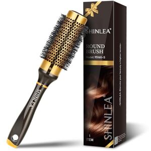 SHINLEA Round Brush for Blow Drying Hair Brush Without Pulling Brush for Curls for Women, 33 mm Small Hair Brush Round Made of Aluminium, Professional for Fine Hair for Styling, and Straightening SHINLEA Round Brush for Blow Drying Hair Brush Without Pulling Brush for Curls for Women, 33 mm Small Hair Brush Round Made of Aluminium, Professional for Fine Hair for Styling, and Straightening