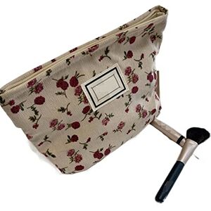 ZXSXDSAX Makeup Bag Corduroy Embroidery Cosmetic Bag Clutch Bag Large Organizer Bag Pouch Women Cute Toiletry Beauty Case ZXSXDSAX Makeup Bag Corduroy Embroidery Cosmetic Bag Clutch Bag Large Organizer Bag Pouch Women Cute Toiletry Beauty Case
