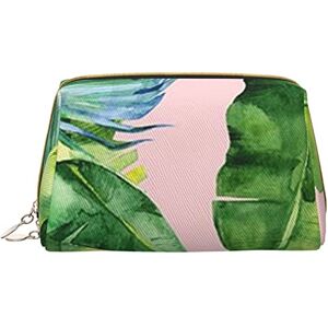 Nvjdvb256xch OCELIO Fresh Banana Leaves Makeup Bag Large Capacity Travel Cosmetic Bag Pu Leather Makeup Organizer Bag For Women, White, One Size Nvjdvb256xch OCELIO Fresh Banana Leaves Makeup Bag Large Capacity Travel Cosmetic Bag Pu Leather Makeup Organizer Bag For Women, White, One Size