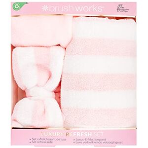 Brushworks Luxury Refresh Set - Makeup Remover, Headband, Towel Brushworks Luxury Refresh Set - Makeup Remover, Headband, Towel