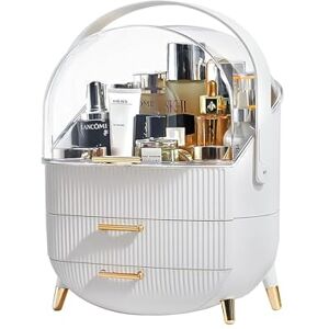 Zuvo Makeup Organiser with 2 Large Drawers – Expandable Skincare & Cosmetic Storage for Vanity & Dressing Table – White, Stylish & Durable Zuvo Makeup Organiser with 2 Large Drawers – Expandable Skincare & Cosmetic Storage for Vanity & Dressing Table – White, Stylish & Durable