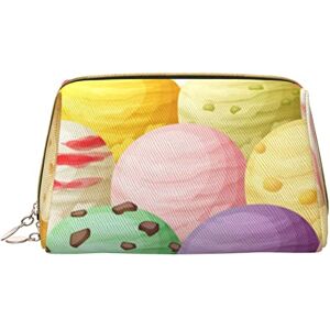 Dgrehthrght WOWBED Ice Cream Printed Leather Makeup Bag Large Travel Make Up Organizer Cosmetic Brush Bags Case for Women and Girls, White, One Size Dgrehthrght WOWBED Ice Cream Printed Leather Makeup Bag Large Travel Make Up Organizer Cosmetic Brush Bags Case for Women and Girls, White, One Size