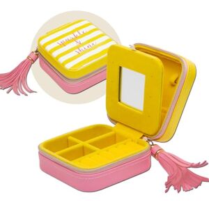moses . Fernweh Sparkle & Shine Jewellery Box Compact Jewellery Box with Mirror, Multiple Compartments and Zip, Ideal for Travel and on the Go moses . Fernweh Sparkle & Shine Jewellery Box Compact Jewellery Box with Mirror, Multiple Compartments and Zip, Ideal for Travel and on the Go