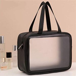 ZXSXDSAX Makeup Bag Transparent PVC Cosmetic Bag Large Capacity Wash Bag Waterproof Toiletries Organize Women Make Up Bags Portable Storage Bag(Color:Black1) ZXSXDSAX Makeup Bag Transparent PVC Cosmetic Bag Large Capacity Wash Bag Waterproof Toiletries Organize Women Make Up Bags Portable Storage Bag(Color:Black1)