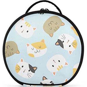 Moyyo Cute Cats Large Make up Bag for Women, Travel Makeup Bag with Removable Compartments, Waterproof Cosmetic Bag Portable Make Up Train Case Makeup Organiser Bag Toiletry Bag Moyyo Cute Cats Large Make up Bag for Women, Travel Makeup Bag with Removable Compartments, Waterproof Cosmetic Bag Portable Make Up Train Case Makeup Organiser Bag Toiletry Bag