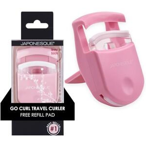 JAPONESQUE Travel Eyelash Curler, Black Plastic Eyelash Curlers for Travel Makeup Comes with Bonus Replacement Lash Pad JAPONESQUE Travel Eyelash Curler, Black Plastic Eyelash Curlers for Travel Makeup Comes with Bonus Replacement Lash Pad