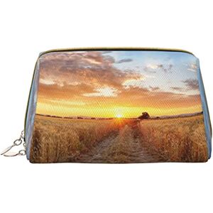 Nvjdvb256xch OCELIO Golden Wheat Field Makeup Bag Large Capacity Travel Cosmetic Bag Pu Leather Makeup Organizer Bag For Women, White, One Size Nvjdvb256xch OCELIO Golden Wheat Field Makeup Bag Large Capacity Travel Cosmetic Bag Pu Leather Makeup Organizer Bag For Women, White, One Size