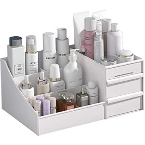 POFUOT skin care organizer,Makeup Desk Organizer With Drawers,Countertop Organizer for Cosmetics,Vanity brush with Holder for Lipstick, Brushes, Eyeshadow, and Jewelry Desktop Finishing Dresser (White) POFUOT skin care organizer,Makeup Desk Organizer With Drawers,Countertop Organizer for Cosmetics,Vanity brush with Holder for Lipstick, Brushes, Eyeshadow, and Jewelry Desktop Finishing Dresser (White)