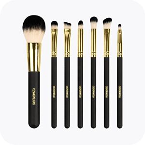 Cosmopolitan Make-Up Brushes, 7-Piece Makeup Brush Set, Full Collection for Foundation, Face Contouring & Eye Make Up, Home or Use Face Brush Kit, Silky Soft Bristles Black & Gold, 80.0 grams Cosmopolitan Make-Up Brushes, 7-Piece Makeup Brush Set, Full Collection for Foundation, Face Contouring & Eye Make Up, Home or Use Face Brush Kit, Silky Soft Bristles Black & Gold, 80.0 grams