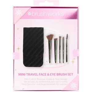 Brushworks Mini Travel Face & Eye Brush Set Brushworks Mini Travel Face & Eye Brush Set
