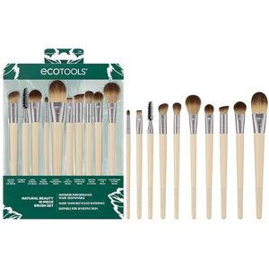 EcoTools Natural Beauty 10 Piece Brush Set Vegan Tools For Full Face And Eye Looks: Liner, Shadow, Crease, Brow, Setting, Base. Cruelty-Free, Eco-Made, Easy To Clean, Works With All Formulas EcoTools Natural Beauty 10 Piece Brush Set Vegan Tools For Full Face And Eye Looks: Liner, Shadow, Crease, Brow, Setting, Base. Cruelty-Free, Eco-Made, Easy To Clean, Works With All Formulas
