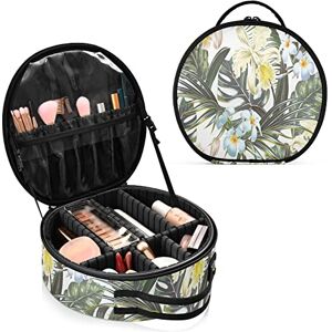 Moyyo Tropical Flowers Large Make up Bag for Women, Travel Makeup Bag with Removable Compartments, Waterproof Cosmetic Bag Portable Make Up Train Case Makeup Organiser Bag Toiletry Bag Moyyo Tropical Flowers Large Make up Bag for Women, Travel Makeup Bag with Removable Compartments, Waterproof Cosmetic Bag Portable Make Up Train Case Makeup Organiser Bag Toiletry Bag