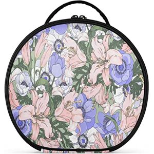 Moyyo Pink Blue Flowers Large Make up Bag for Women, Travel Makeup Bag with Removable Compartments, Waterproof Cosmetic Bag Portable Make Up Train Case Makeup Organiser Bag Toiletry Bag Moyyo Pink Blue Flowers Large Make up Bag for Women, Travel Makeup Bag with Removable Compartments, Waterproof Cosmetic Bag Portable Make Up Train Case Makeup Organiser Bag Toiletry Bag