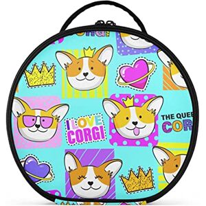 Moyyo Funny Dog Corgi Large Make up Bag for Women, Travel Makeup Bag with Removable Compartments, Waterproof Cosmetic Bag Portable Make Up Train Case Makeup Organiser Bag Toiletry Bag Moyyo Funny Dog Corgi Large Make up Bag for Women, Travel Makeup Bag with Removable Compartments, Waterproof Cosmetic Bag Portable Make Up Train Case Makeup Organiser Bag Toiletry Bag