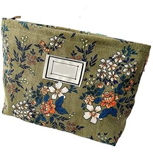 ZXSXDSAX Makeup Bag Cosmetic Bag Flowers Print Cosmetic Bag Canvas Washing Bag Large Capacity Women Travel Cosmetic Pouch Make UpCosmetic Bag ZXSXDSAX Makeup Bag Cosmetic Bag Flowers Print Cosmetic Bag Canvas Washing Bag Large Capacity Women Travel Cosmetic Pouch Make UpCosmetic Bag