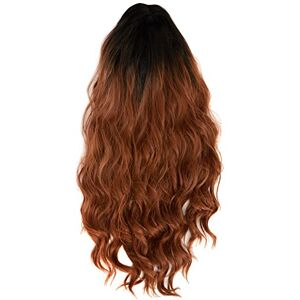 Amback Long Dye Dark Roots Ombre Cosplay Halloween Wig - Curly Wave Hair Amback Long Dye Dark Roots Ombre Cosplay Halloween Wig - Curly Wave Hair