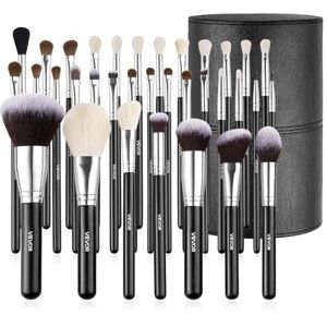 VEVOR 34-Piece Makeup Brush Set, Professional Brushes Kit for Foundation Blending Eyeshadow Concealer Blush with Soft Bristles, Ergonomic Wood Handle, Travel-Friendly Case Included VEVOR 34-Piece Makeup Brush Set, Professional Brushes Kit for Foundation Blending Eyeshadow Concealer Blush with Soft Bristles, Ergonomic Wood Handle, Travel-Friendly Case Included