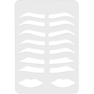 PIXZCSA Effortless Eyebrow Grooming Tools Stencil Set Achieving Stunning Eyebrow Shapes Easy To Fit Eyebrows And Easy To Tracing Reusable Suitable For For PIXZCSA Effortless Eyebrow Grooming Tools Stencil Set Achieving Stunning Eyebrow Shapes Easy To Fit Eyebrows And Easy To Tracing Reusable Suitable For For