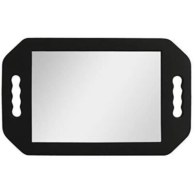 Kurtzy Lightweight Handheld Hairdressing Mirror Black Foam Handle for Barbers, Salons and Beauticians Double Handle Viewing Mirror for Back of Head Haircuts Kurtzy Lightweight Handheld Hairdressing Mirror Black Foam Handle for Barbers, Salons and Beauticians Double Handle Viewing Mirror for Back of Head Haircuts