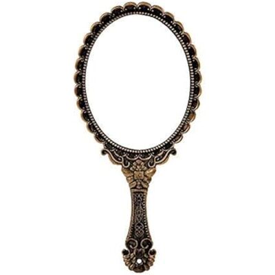 YANGSHINE Handheld Mirror with Handle, Makeup Compact Travel Hand Mirrors Mini Vintage Make Up Hand Held Mirror Oval Purse Packet Mirror for Women Girls YANGSHINE Handheld Mirror with Handle, Makeup Compact Travel Hand Mirrors Mini Vintage Make Up Hand Held Mirror Oval Purse Packet Mirror for Women Girls