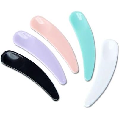 Xinglongs Face Mask Brush 200pcs Face Mask Applicator Mini Cosmetic Spatula Scoop Disposable Mask White Black Green Purple Plastic Spoon Makeup Tool 5.5cm For Cosmetic Makeup(PURPLE) Xinglongs Face Mask Brush 200pcs Face Mask Applicator Mini Cosmetic Spatula Scoop Disposable Mask White Black Green Purple Plastic Spoon Makeup Tool 5.5cm For Cosmetic Makeup(PURPLE)
