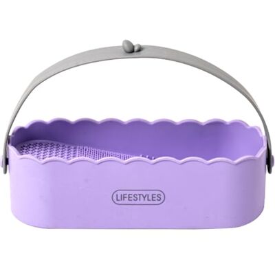 CAZSTYK Makeup Brush Cleaner Cosmetics Storage Box, Bathroom, Purple Cosmetic Brushes Cleaner, Beauty Eggs Cleaner, Bathroom Supplies for Woman Girl, Beauty Enthusiasts CAZSTYK Makeup Brush Cleaner Cosmetics Storage Box, Bathroom, Purple Cosmetic Brushes Cleaner, Beauty Eggs Cleaner, Bathroom Supplies for Woman Girl, Beauty Enthusiasts
