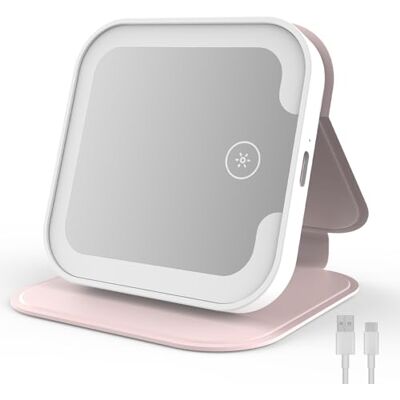 NEEWER ENTRY LEVEL VERSION 4.4" Lighted Makeup Mirror with LED Lights, Portable Foldable Travel Vanity Mirror, 300mAh Lithium ion Battery/3 CCT Modes for TikTok Beauty Bloggers Selfies, N27 NEEWER ENTRY LEVEL VERSION 4.4" Lighted Makeup Mirror with LED Lights, Portable Foldable Travel Vanity Mirror, 300mAh Lithium ion Battery/3 CCT Modes for TikTok Beauty Bloggers Selfies, N27