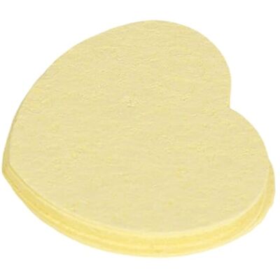 CAZSTYK 50Pcs Heart Shaped Wood Fiber Facial Cleaning Tools Kind on Skin and Great for Dirt Facial Cleansing Puff CAZSTYK 50Pcs Heart Shaped Wood Fiber Facial Cleaning Tools Kind on Skin and Great for Dirt Facial Cleansing Puff